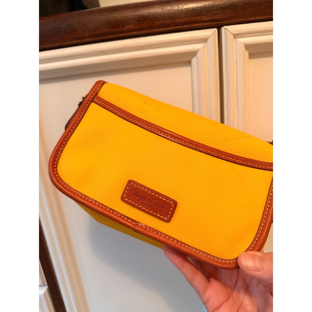 Dooney & Bourke Crossbody Women Small Sunflower Yellow East/West Pebble Leather - Picture 5 of 6